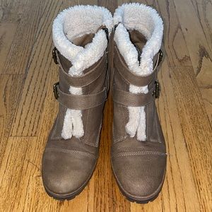 Anne Klein Sport Brown lined boots size 11